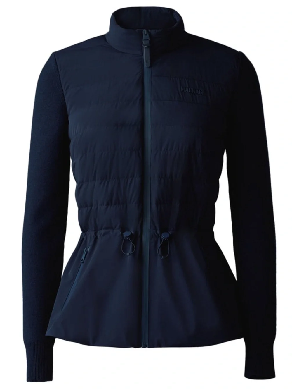 MACKAGE LAIKA BLACK XS - BRAND NEW LADIES DOWN MIXED MEDIA JACKET